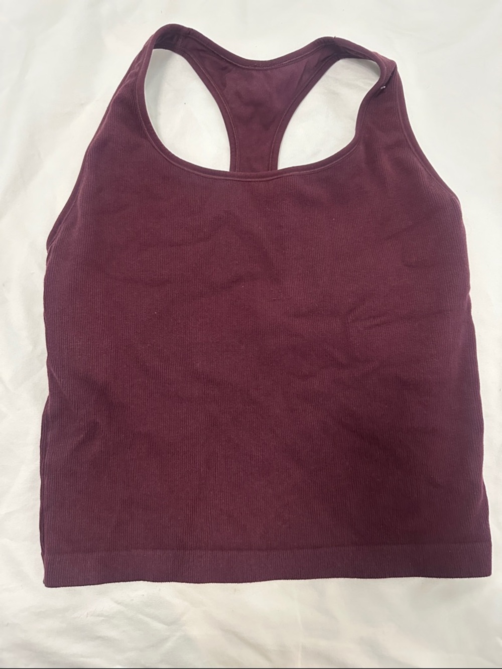 Target Maroon XL fitted Racerback croppedTank work out Top close fit